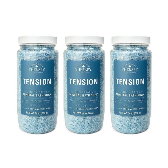 Mineral Bath Soak, Aches & Pains Tension Relief, 20 Oz, Pack Of 3